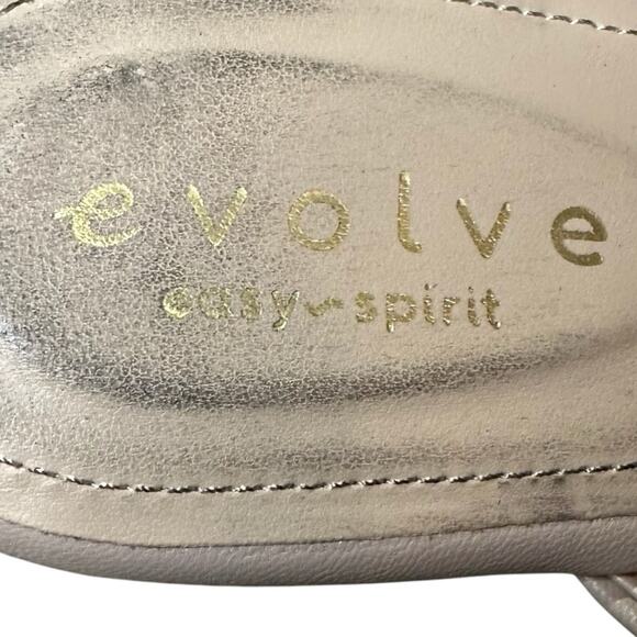 Evolve by Easy Spirit Zooey Leather Slip On Wedge Sandals Women's Size 11 - Picture 3 of 8